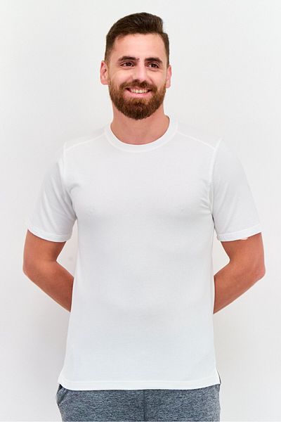 Legend Men Sportswear Fit Short Sleeve Training T-shirts, White