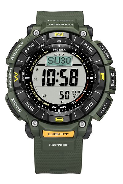 Casio Mens Watch Prg-340-3er, Quartz, 53mm, 10atm