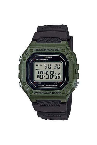 Casio Mens Watch W-218h-3avef, Quartz, 43mm, 5atm