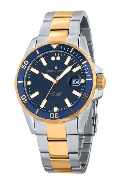 Jacques Lemans Ανδρικό ρολόι Jacques Lemans 1-2014F, Automatic, 42mm, 20ATM