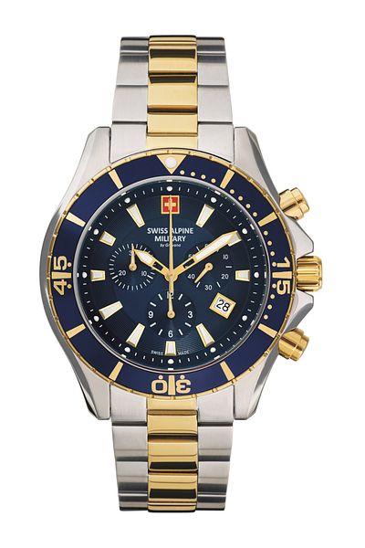 Swiss Alpine Military Mens Watch Swiss Military 7040.9145, Quartz, 46mm, 10ATM
