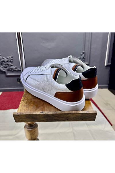ALTINYILDIZ CLASSICS %100 Deri Rahat Taban Sneaker BEYAZ Ayakkabı