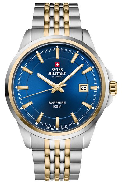 Swiss Military Mens Watch Sm34104.05, Quartz, 40mm, 10atm