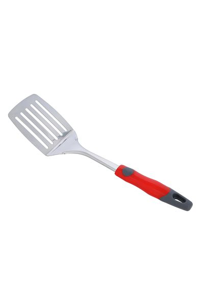 DELCASA Stainless Steel Slotted Turner With PP Handle, DC1938