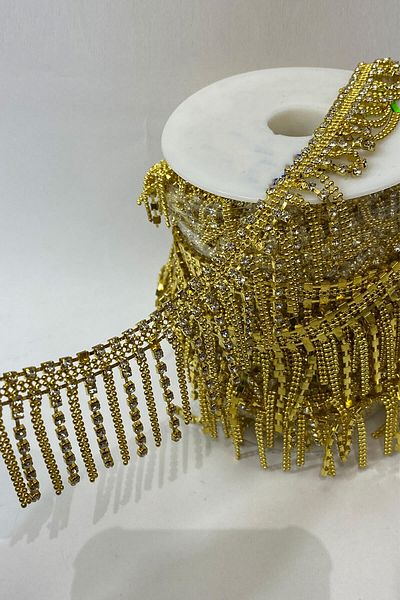 Hayalperest boncuk Chained Stone Tasseled Ribbon 1 Mt