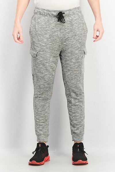 90 Degree By Reflex Men Sportswear Fit Drawstring Jogger Sweat Pants, Light /grey Heather