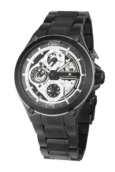 Jacques Lemans Ανδρικό Ρολόι 1-2150f, Quartz, 43mm, 10atm
