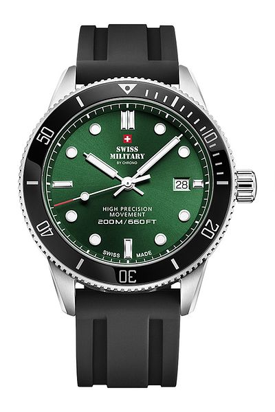 Swiss Military Mens Watch Sm34088.09, Quartz, 42mm, 20atm