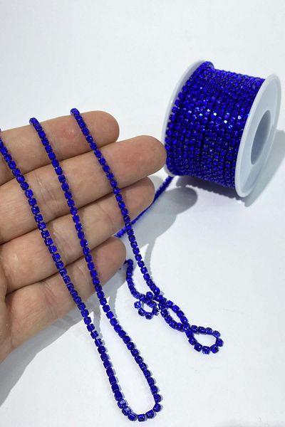 Hayalperest boncuk Beyoğlu Swarosvki Stripe Stone Beads - Saks Blue Ss12