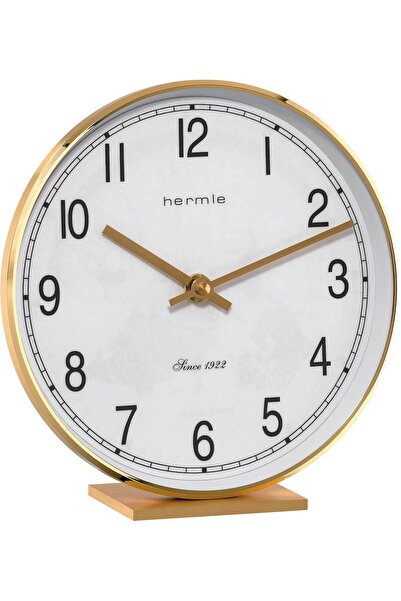 Hermle Настолен часовник 22986-002100, Кварцов, Бял, Аналогов, Класически