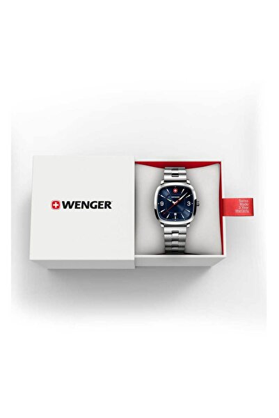 Wenger Mens Watch 01.1921.110, Quartz, 37mm, 5ATM