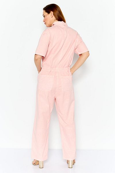 WRANGLER Women Brand Logo Short Sleeveless Jumpsuit, Pink