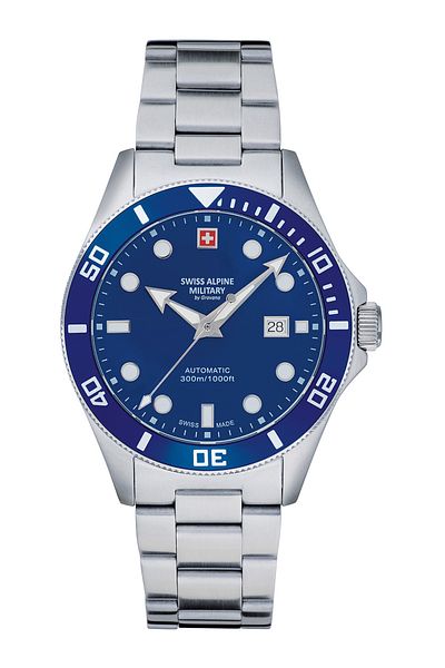 Swiss Alpine Military Mens Watch Swiss Military 7095.2135, Automatic, 44mm, 30atm