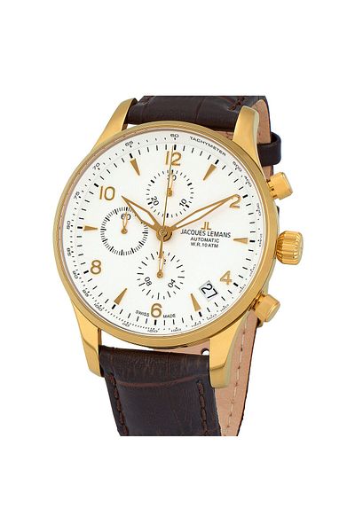 Jacques Lemans Ανδρικό ρολόι Jacques Lemans 1-1935C, Automatic, 44mm, 10ATM