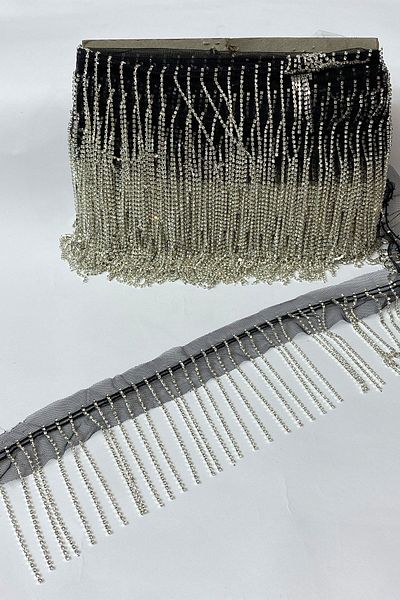 Hayalperest boncuk Beyoglu Row Jewelled Stripe Tassel Fringe