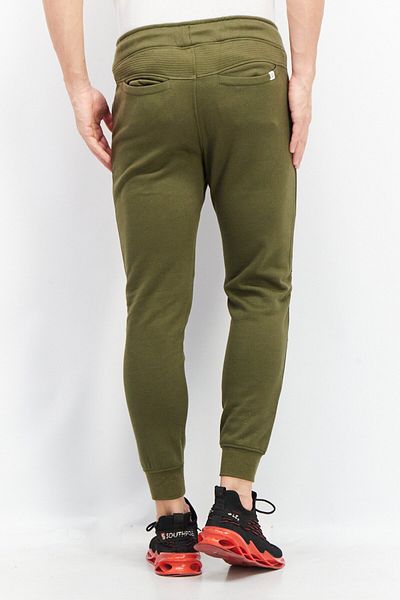 Sovereign Code Men Regular Fit Textured Drawstring Jogger Pant, Olive