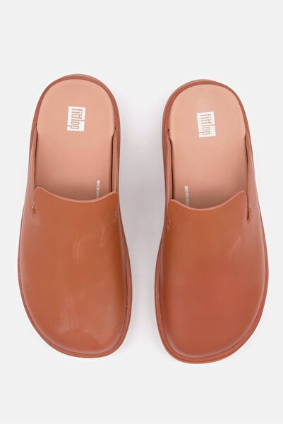 Fitflop Women Slip On Brand Logo Clogs, Brown