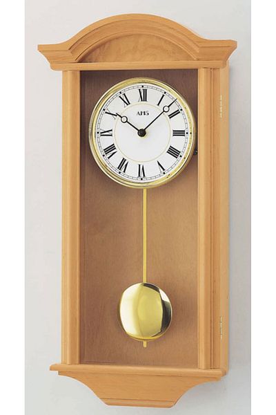 AMS Wall Clock 990/16, Quartz, White, Analogue, Classic