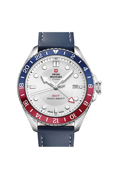 Swiss Military Mens Watch Sm34095.05, Quartz, 43mm, 10atm