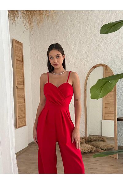 conconmoda Luna Straps Atlas Jumpsuit Dress