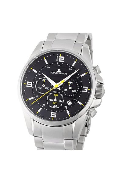 Jacques Lemans Ανδρικό Ρολόι 1-2118d, Quartz, 44mm, 10atm