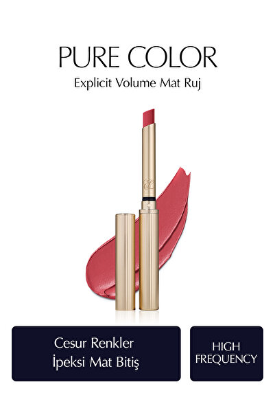 Estee Lauder Mat Bitişli Ruj - Pure Color Explicit Volume Mat Ruj - Renk: HIG...
