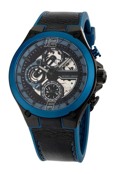 Jacques Lemans Ανδρικό ρολόι Jacques Lemans 1-2150B, Quartz, 43mm, 10ATM