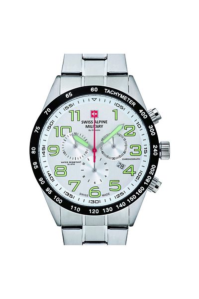 Swiss Alpine Military Mens Watch 7047.9132, Quartz, 43mm, 10atm