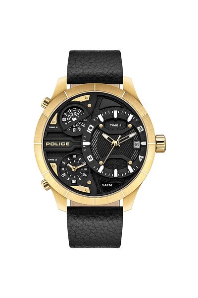 Police Mens Watch Pewjb2110601, Quartz, 52mm, 5atm