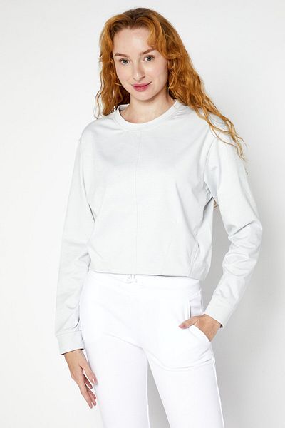 Puma Women Sportswear Fit Long Sleeve Outdoor Sweatshirts, Nimbus Cloud