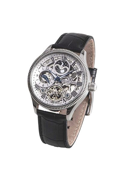Carl Von Zeyten Mens Watch Cvz0034whs, Automatic, 44mm, 3atm