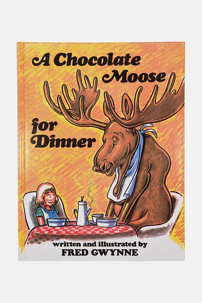 Fred Gwynne A Chocolate Moose For Dinner Book, Brown