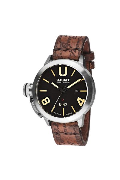 U-BOAT Mens Watch 8105, Automatic, 47mm, 10atm