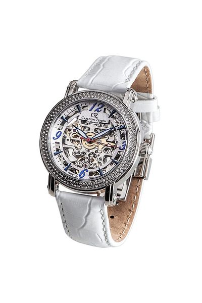 Carl Von Zeyten Ceas de dama Carl Von Zeyten CVZ0061WH, automat, 40mm, 5ATM
