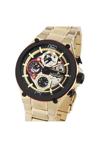 Jacques Lemans Ανδρικό Ρολόι 1-2150h, Quartz, 43mm, 10atm