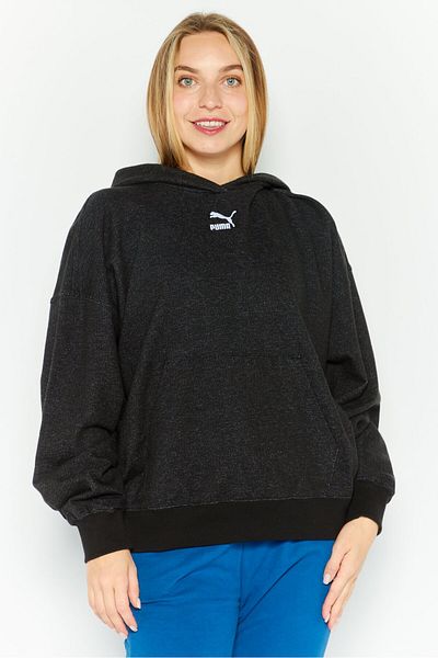 Puma Women Sportswear Fit Long Sleeves Outdoor Sweatshirt, Black