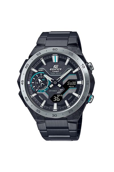 Casio Mens Watch Ecb-2200dd-1aef, Quartz, 48mm, 10atm