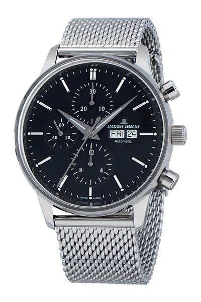Jacques Lemans Mens Watch N-208c, Automatic, 44mm, 5atm