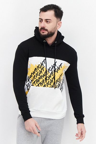 UFC Men Sportswear Fit Long Sleeve Outdoor Sweatshirt, Black