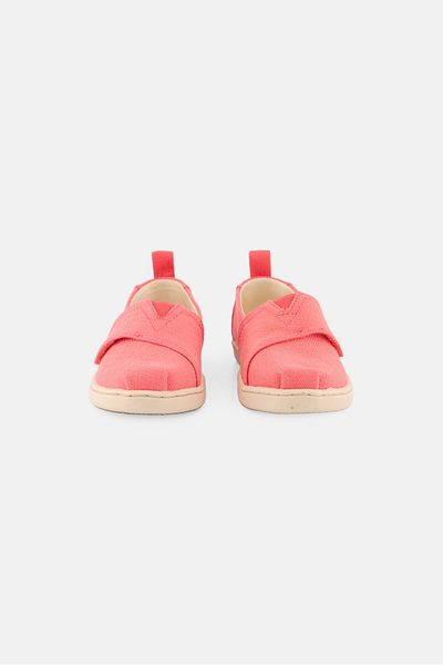 Toms Toddlers Girl Alpargata Velcro Closure Casual Shoes, Peach