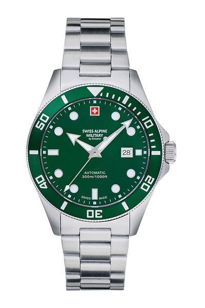 Swiss Alpine Military Mens Watch Swiss Military 7095.2134, Automatic, 44mm, 30atm