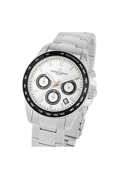Jacques Lemans Ανδρικό ρολόι Jacques Lemans 1-1877F, Quartz, 40mm, 20ATM