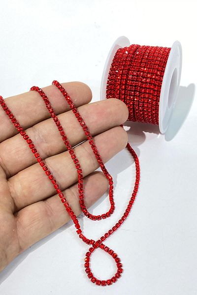 Hayalperest boncuk Red Beyoğlu Swarosvki Stripe Stone Bead ss12