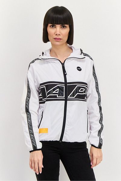 Aape By A Bathing Ape Women Graphic Print Hooded Jacket, White