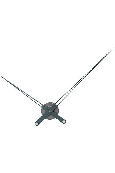 AMS Wall Clock 9598, Quartz, Grey, Analogue, Modern