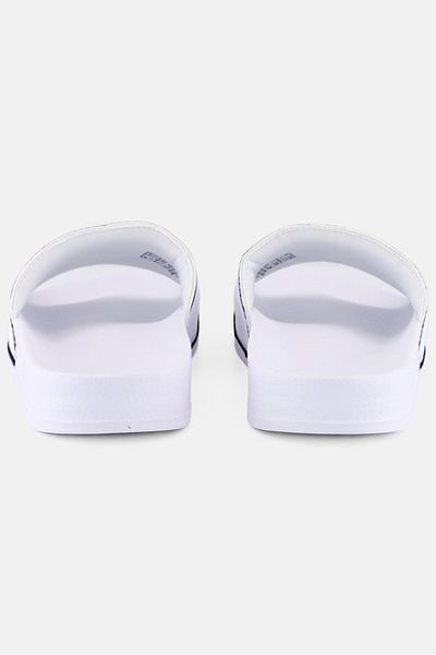 Puma Kids Girl Leadcat Brand Logo Slip On Slides, White