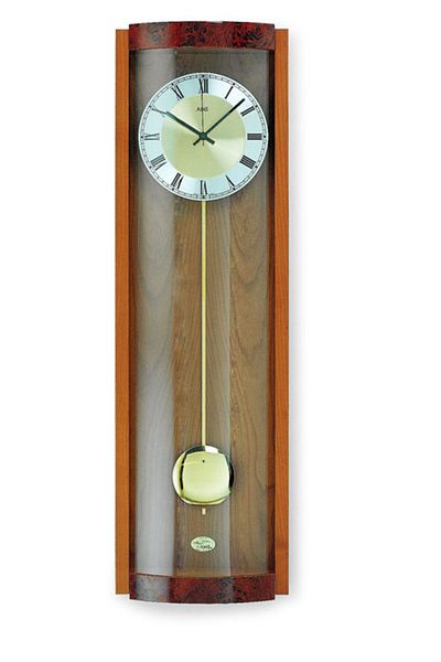 AMS Wall Clock 5087/9, Quartz, Gold, Analogue, Classic