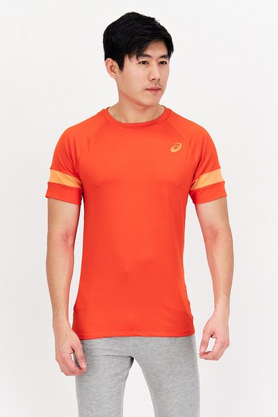 Asics Men Sportswear Fit Short Sleeve Training T-Shirt, Red