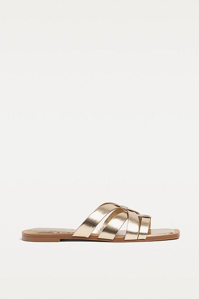 Stradivarius Flat strappy slider sandals