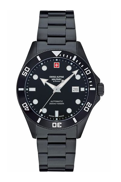 Swiss Alpine Military Ανδρικό ρολόι Swiss Military 7095.2177, Automatic, 44mm, 30ATM